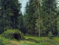 Waldhütte 1892 klassische Landschaft Ivan Ivanovich Bäume